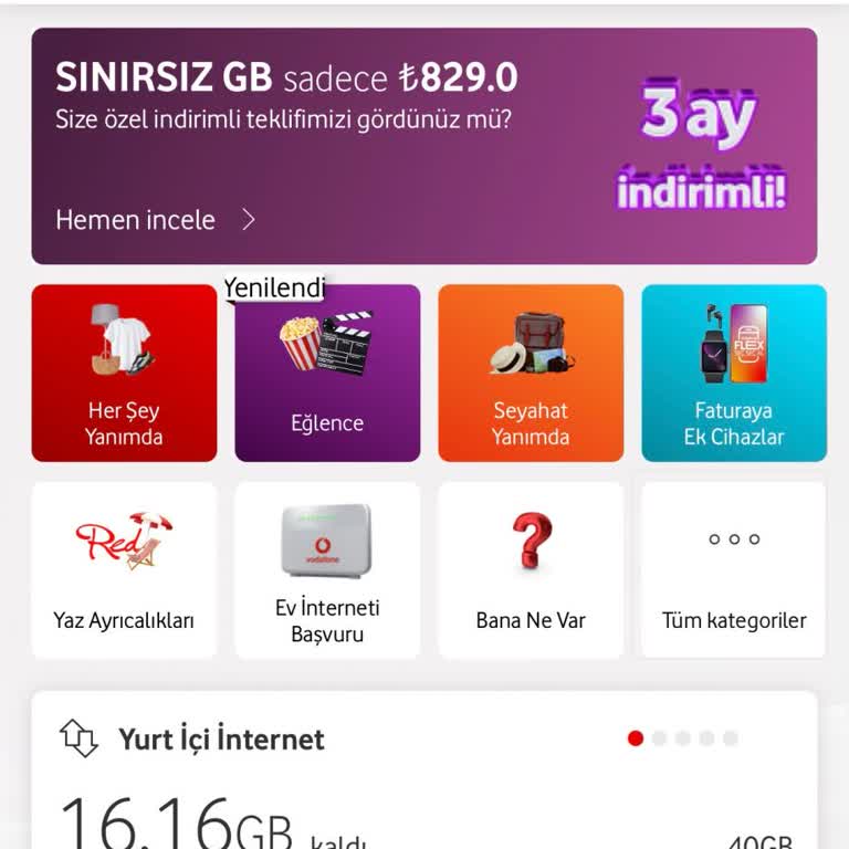 Yanımda Uygulamasında 50 GB Hediye Sorunu