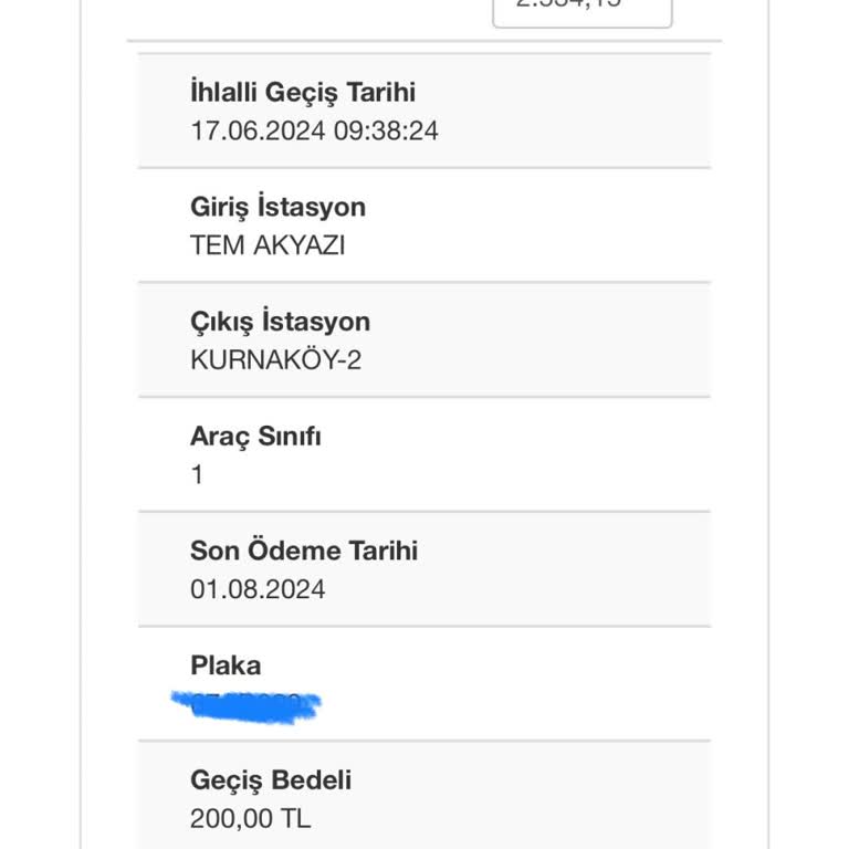 Kuzey Marmara Otoyolu Eksik Bilgi Sonucu İcra Mağduriyeti