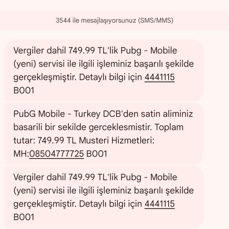 PUBG (Pubgmobile.com) Oyun Satın Alma Sorunu Ve İade Talebi