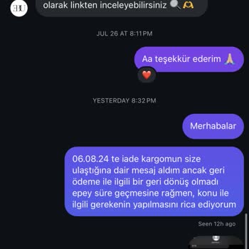 EBU Prive Markası Para İademi Yapmıyor