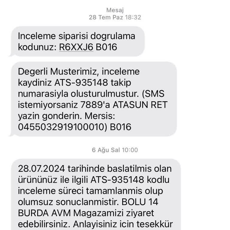 14 Burda Avm Atasun Optik Garanti Verdiği Ürünün Arkasında Durmuyor