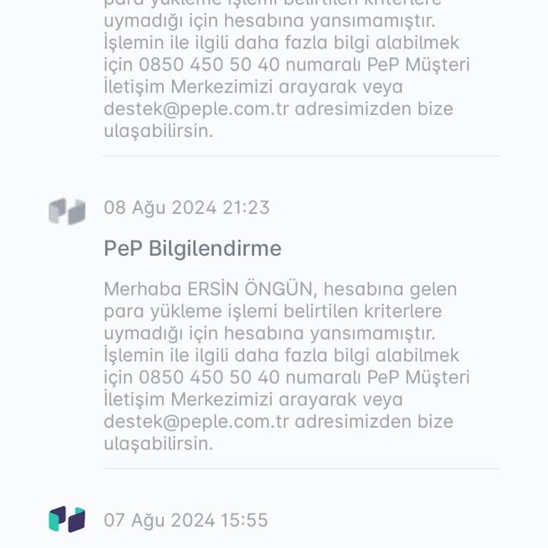 PeP Yurt Dışından Gelen Ödeme Hesabım Yansımıyor