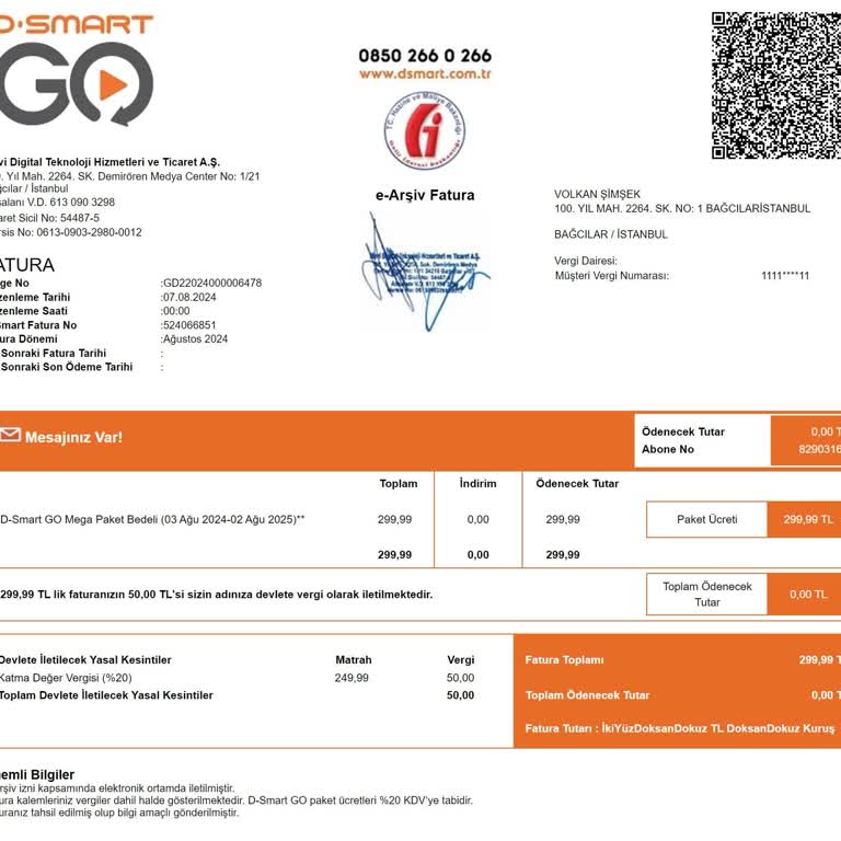 D Smart GO / Bilgi Ve İzin Dahilinde Olmadan Üyelik Yenileme