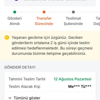 Trendyol Express Kargosu Halen Kargoyu Ulaştıramadı