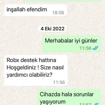 Robx Sürekli Arızalanan Ürün Ve Yetersiz Servis Hizmeti