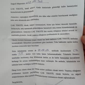 LTB Üretim Hatası Olan Ürünün Kullanıcı Hatası Olduğunu Belirtti