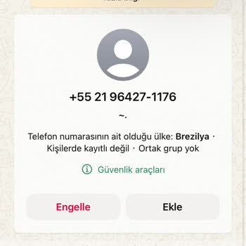 WhatsApp Tepois.com Yabancı Hesaplardan Gelen Spam Mesajlar