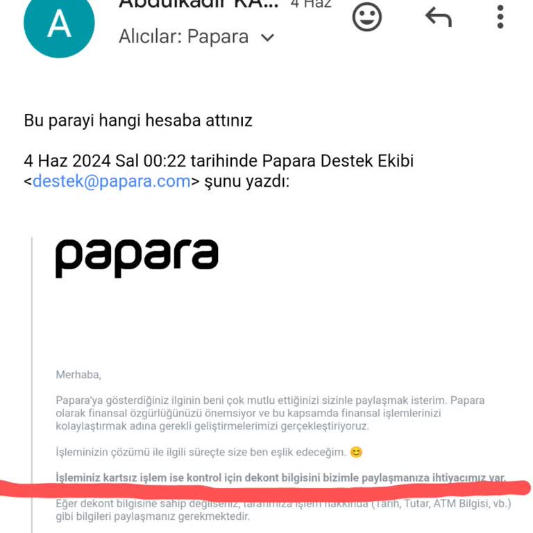 Ziraat Bankası Tüm İşlem Bilgilerine Rağmen Tarafıma İletemediğiniz Dekont Talebi