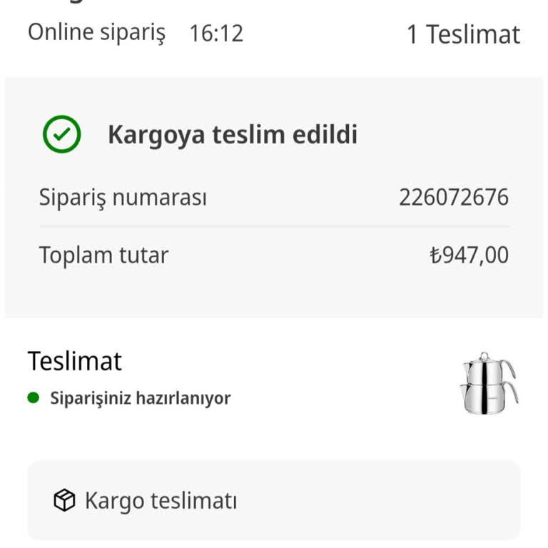 Media Markt Kargoya Verilmeyen Ürün