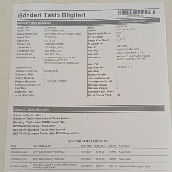 PTT Kargo Kayıp Valizim İçin Tazminat Davası
