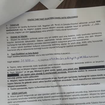 A101 Volta S03 Elektrikli Moped