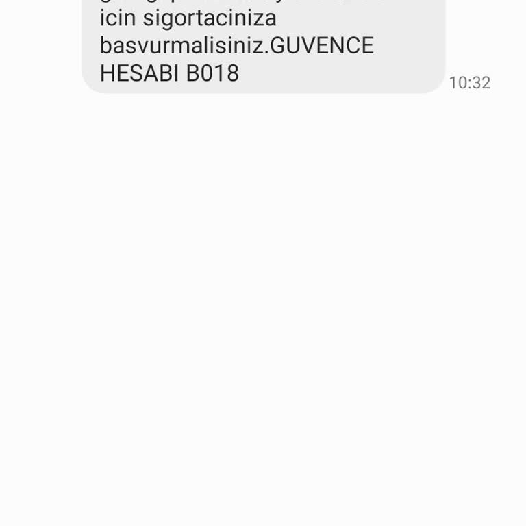 Güvence Hesabı Güvence Hesap Saçmalığından Gelen SMS