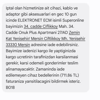 Superbox Modem İadesi ve İcra Takibi Hakkında Mağduriyet