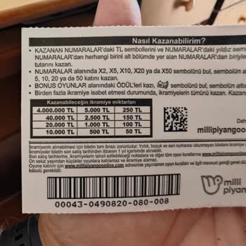 Kazı Kazan Biletleri İkramiyeleri Hakkında