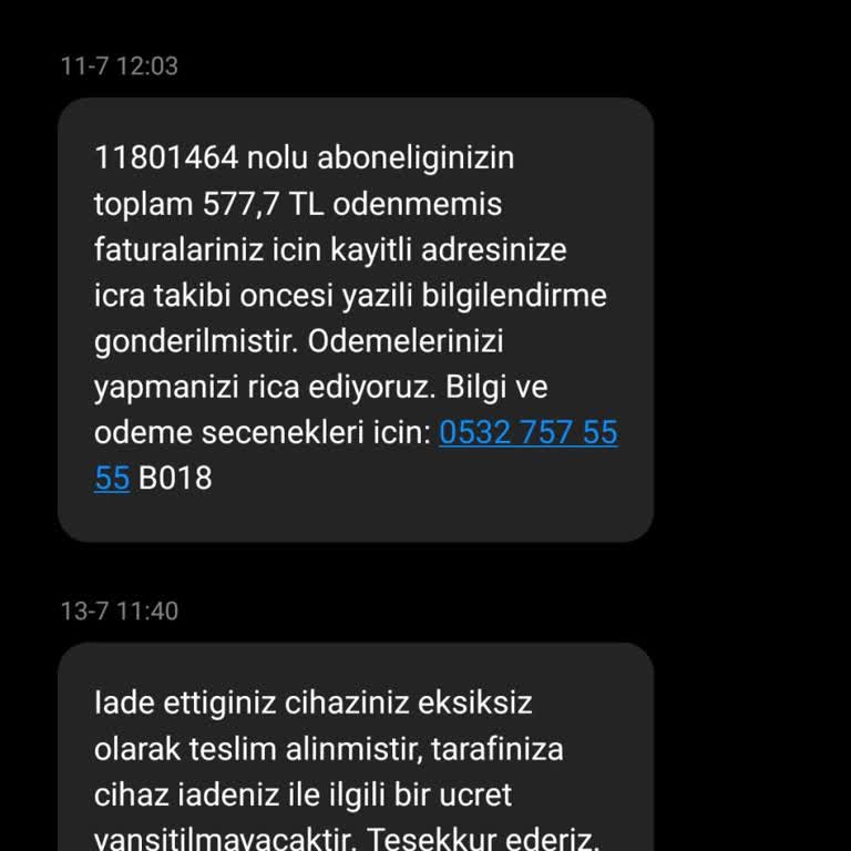 Superonline Yanlış Fatura Ve Haksız Cihaz Ücreti Talebi