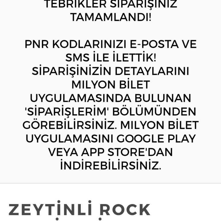 Milyon Bilet Zeytinli Rock Milyonfest.