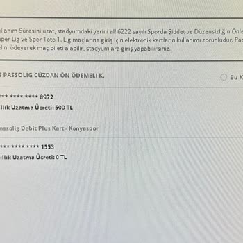 Passolig Debit Plus Banka Kartı İptal Olmuyor.