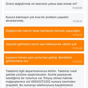 Migros Kırık Gelen Ürün Değişim Yapamıyorum