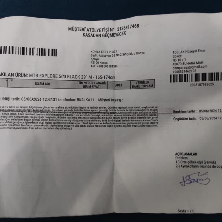 Decathlon Garanti Sürecinin 68. Günü