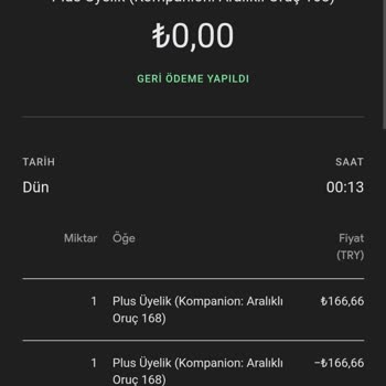 Kompanion Ücret İademi Yapmıyor