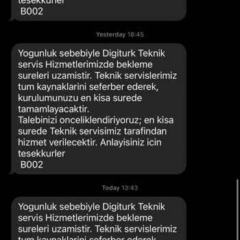Digiturk Telefonlara Bakmıyor Ve Cihaz Göndermiyor!