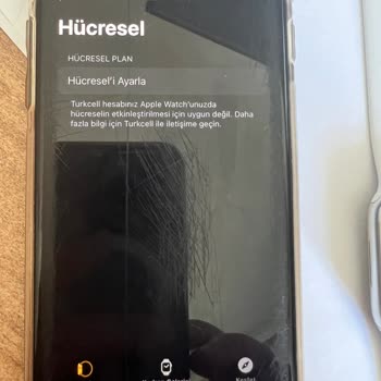 Apple Watch 8 GPS+Cellular Hücresel Plan Sorunu