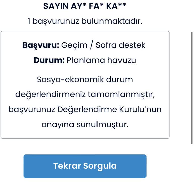 İBB - İstanbul Büyükşehir Belediyesi Sedep Sofra Desteği