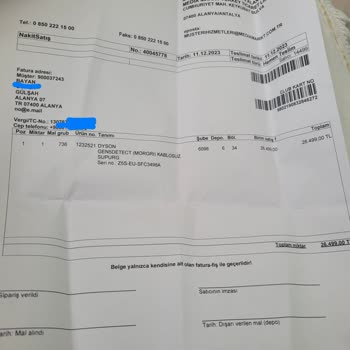 Dyson Süpürge Garanti Kapsamındaki Parçanın 9 Aydır Gönderilmemesi