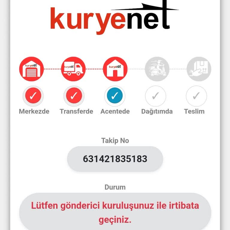 Kuryenet Kayseri Acentesine Ulaşmak İmkansız
