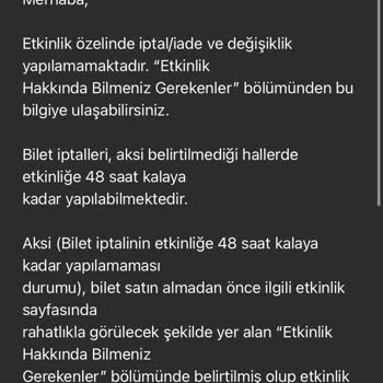 Bubilet Bilet İade Etmiyor