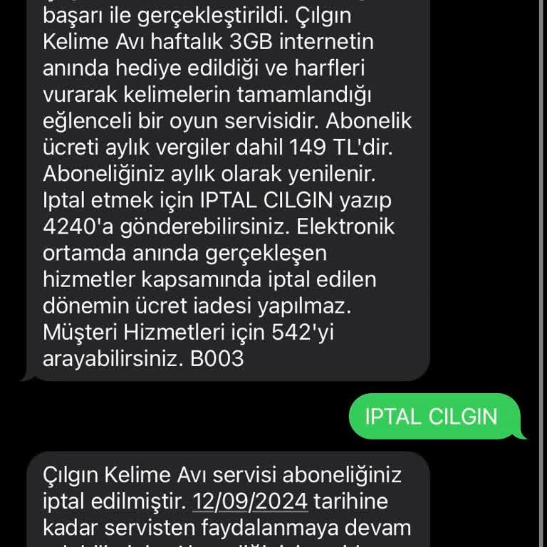 Beklenmedik Ücretli Uygulama Kaydı ve İptal Sorunu