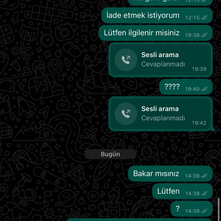 MoonRiver İade Talebine Cevap Verilmeyen Tişörtler