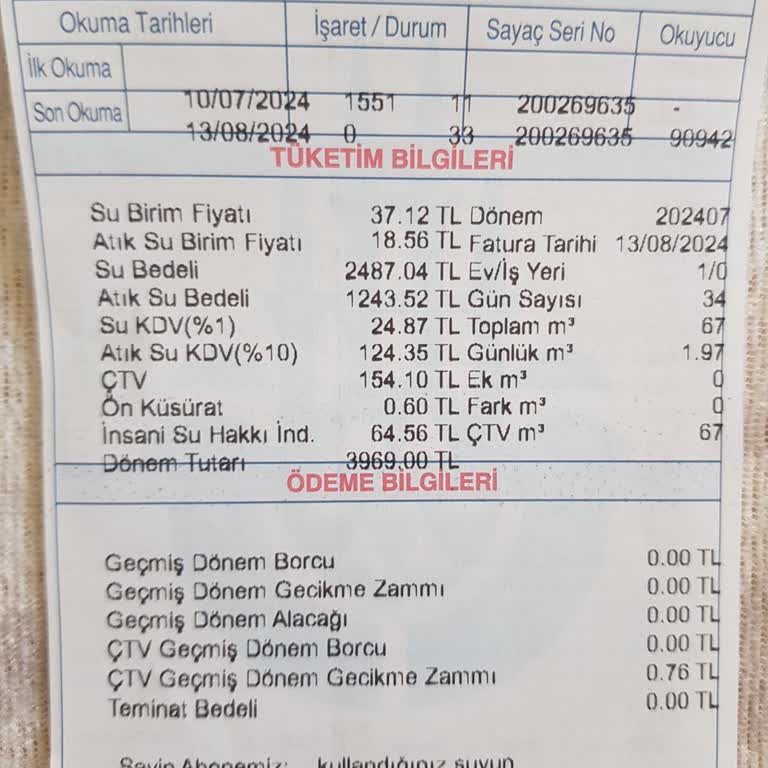 İSKİ'den Gelen Yüksek Faturalar