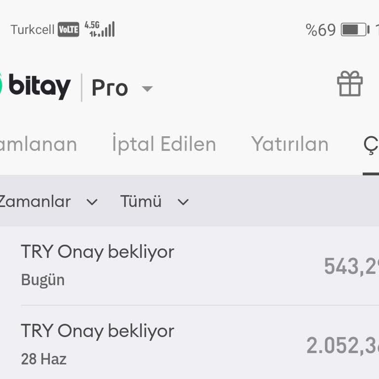 Bitay Çekim Talebi İşlemi