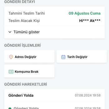 Trendyol Express Ürünüm Elime Ulaşmadı