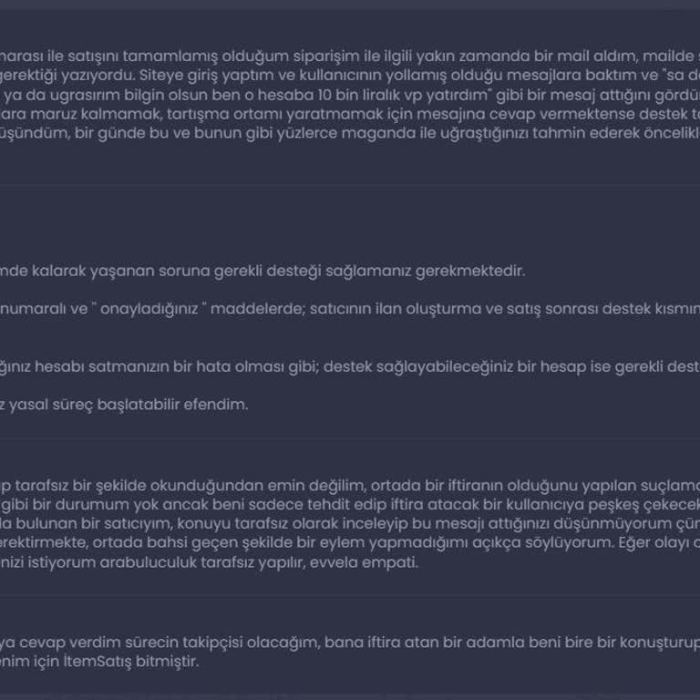 İtemSatış İtemsatis Platformunun Satıcılara Karşı Olan Kabul Edilemez Tutumu