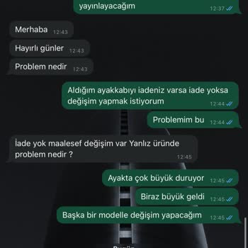 Bigbang Vip Değişim Ve İade Yapmıyorlar Mesajlara Cevap Vermiyorlar