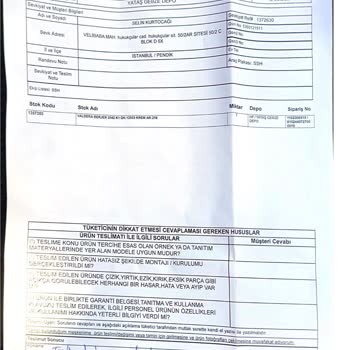 Enza Home Enza Sahte Fatura Ve 3 Kez Lekeli Teslim Edilen Valdera Berjer