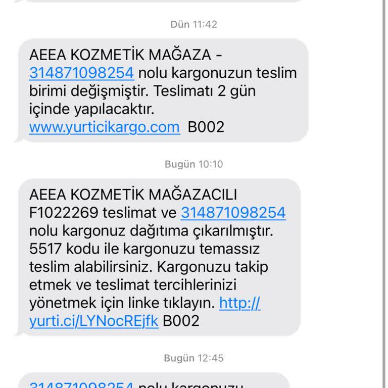 Yurtiçi Kargo Yurtiçi Olimpiyat Birimi Adreste Site İsmi Yok Diye Kargomu Getirmedi