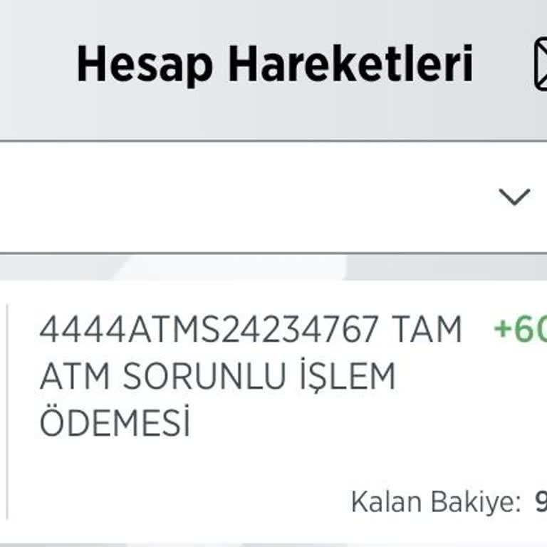 Ziraat Bankası ATM Arızası Eksik Yatan Para