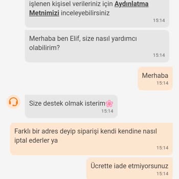 Trendyol GO Sipariş İptali