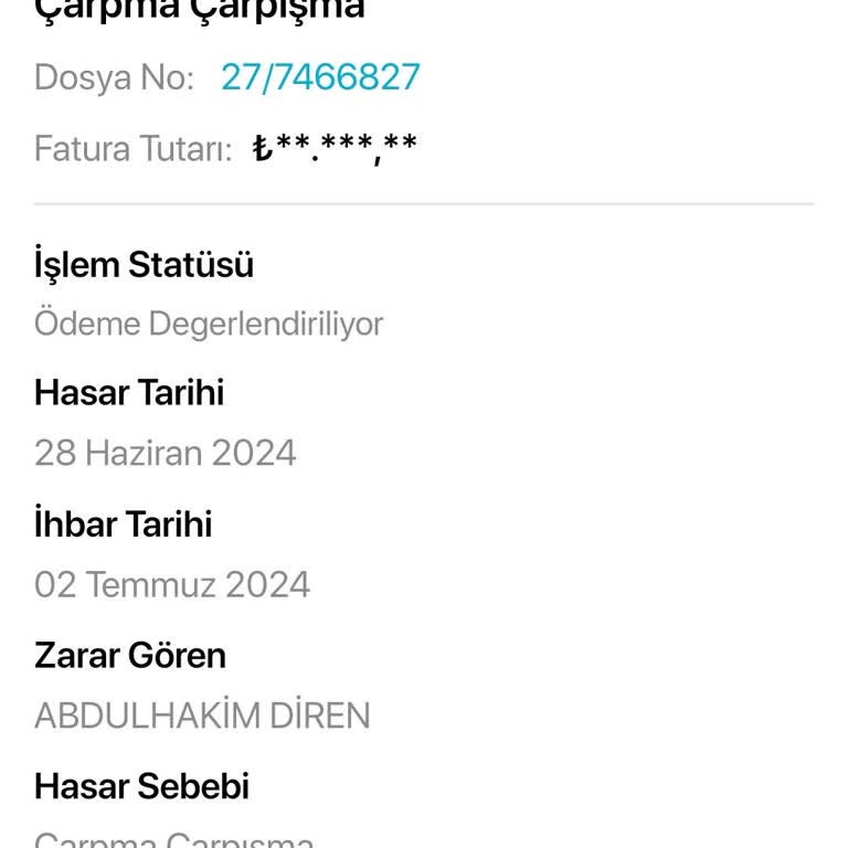 Türkiye Sigorta Şirketi İnsanları Mağdur Ediyor...