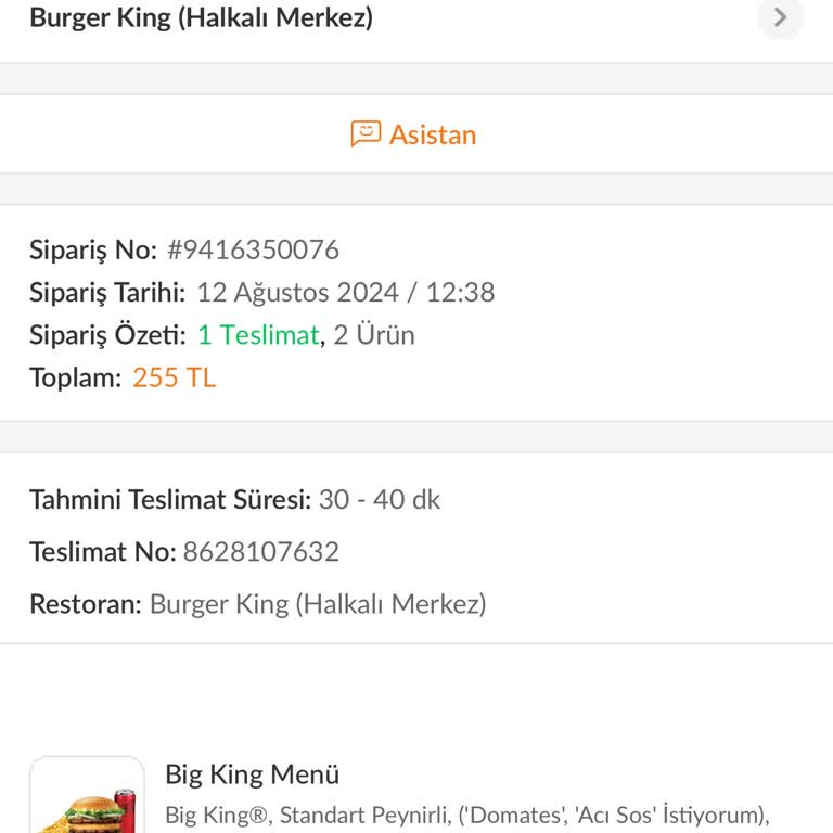 Burger King Halkalı Merkez Şubesi