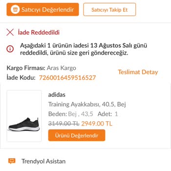 adidas Trendyol'dan Aldığımız Ürünlerin Satıcıları Sahte Ürün Mü Satıyor.