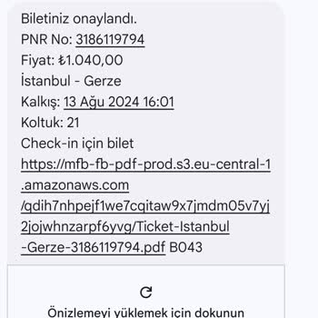 Kamil Koç Sefer Saatinde Bilet İptali