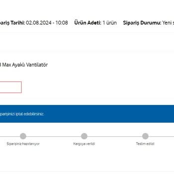 Vodafone Her Şey Yanımda Sipariş Verilen Ürün Teslim Edilmedi Ve Müşteri Hizmetleri Sorunu Çözemedi