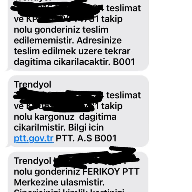PTT Kargo Feriköy Teslimat Sorunları