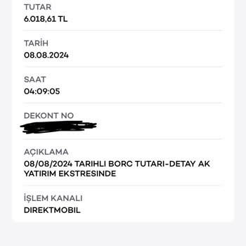 Akbank Borç Adı Altında Paramı Kesti