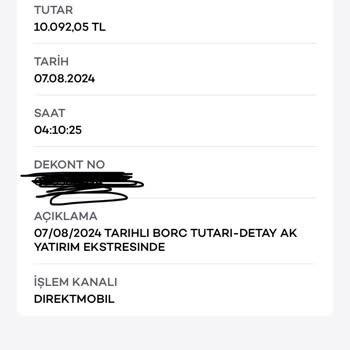 Akbank Borç Adı Altında Paramı Kesti