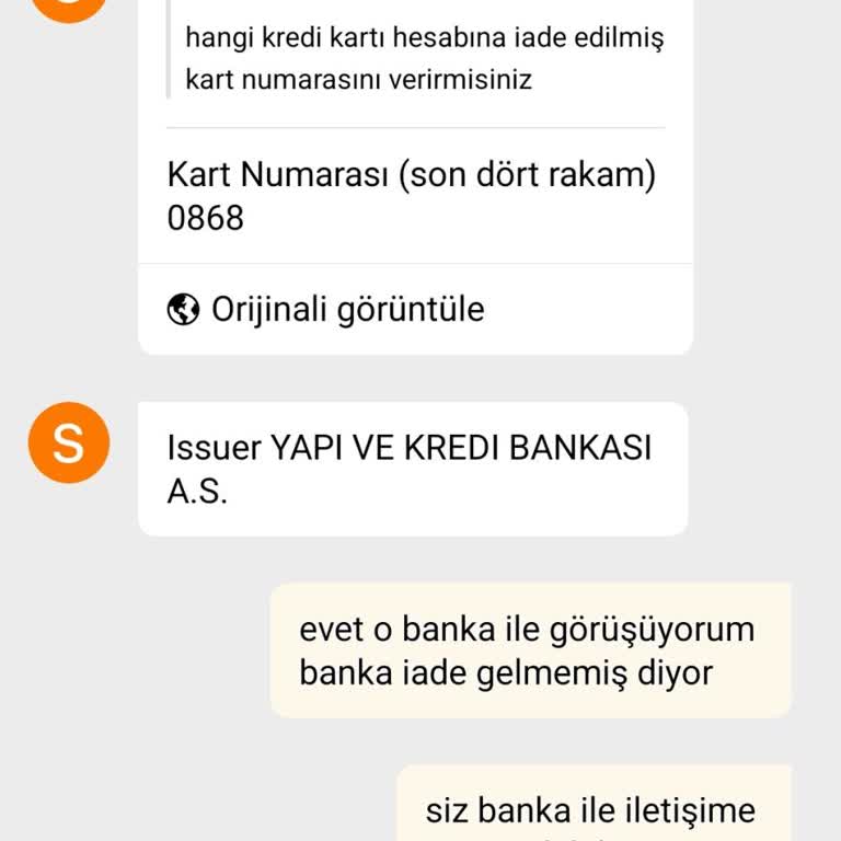 Temu Alışverişi İadesini Alamadım Yapı Kredi Bankası İlgilenmiyor